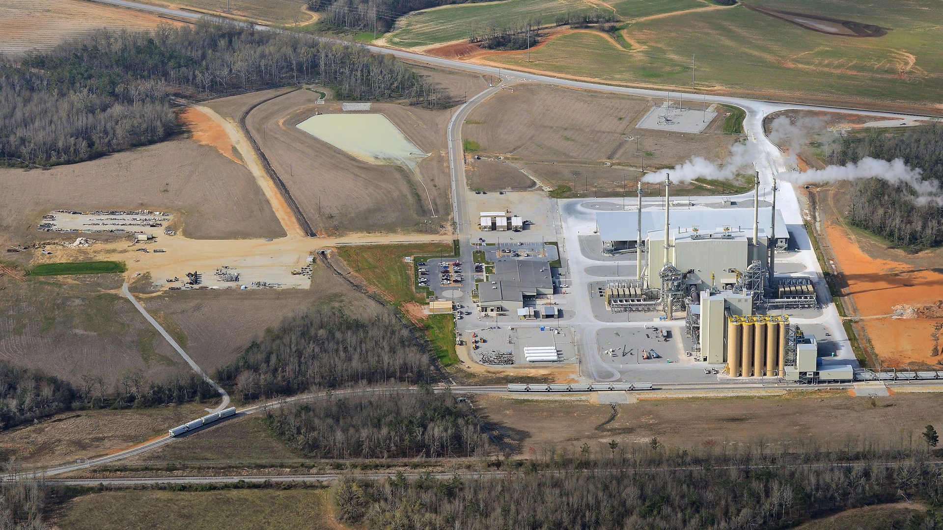 US Ceramics, LLC Manufacturing facility in Wrens, GA. Aerial closeup view